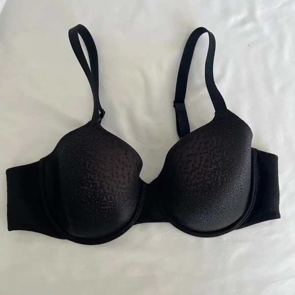 38C Wacoal Black Back Appeal T-Shirt Bra STYLE 853303 - Picture 3 of 9
